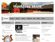Tablet Screenshot of hunsfoss.venneslaskolen.no
